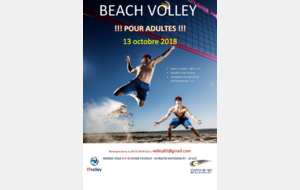 Actions Beach Volley en octobre